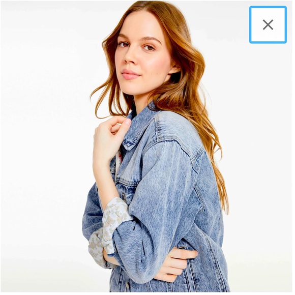 Jillian Harris x Joe Fresh Jean Jacket (like new, bought too big) - Picture 1 of 2